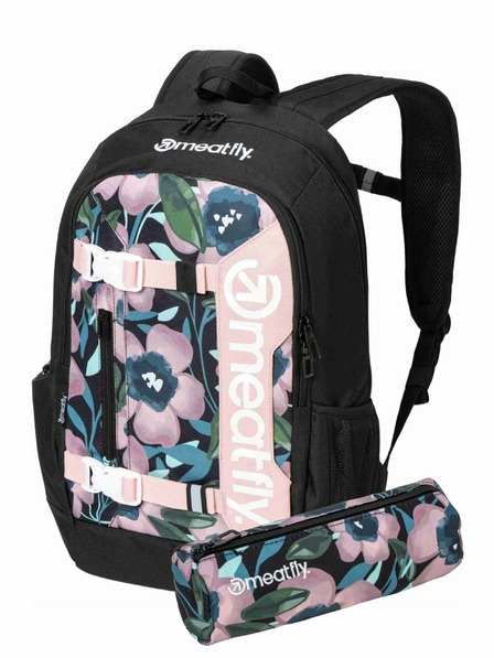 Meatfly Meatfly nahrbtnik Basejumper Pink Flowers 22 L + PERESNICA | Prostornina 22 L
