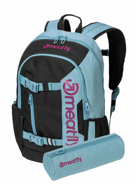Meatfly Meatfly nahrbtnik Basejumper Aqua / Pink 22 L + PERESNICA | Prostornina 22 L