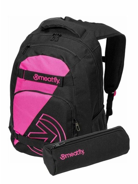 Meatfly Meatfly nahrbtnik Exile Pink / Black 24 L + PERESNICA | Prostornina 24 L