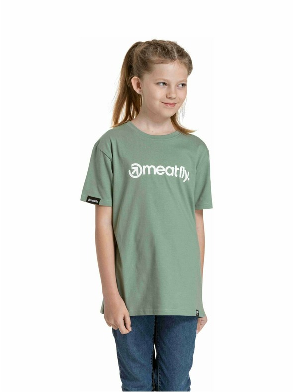 Meatfly Meatfly otroška majica Bart Olive | Zelena