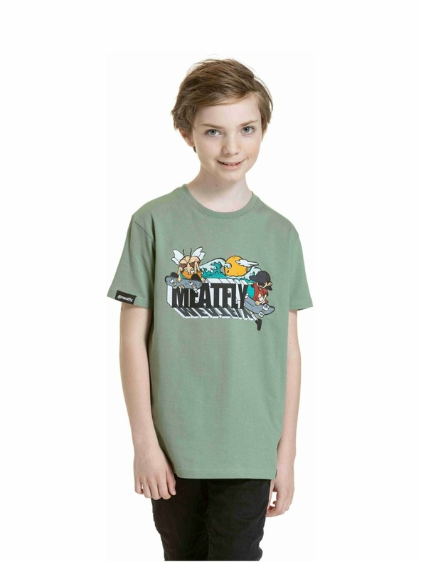 Meatfly Meatfly otroška majica Skejters Olive | Zelena