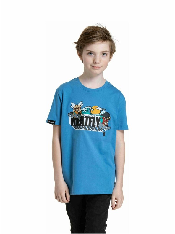 Meatfly Meatfly otroška majica Skejters Blue | Modra