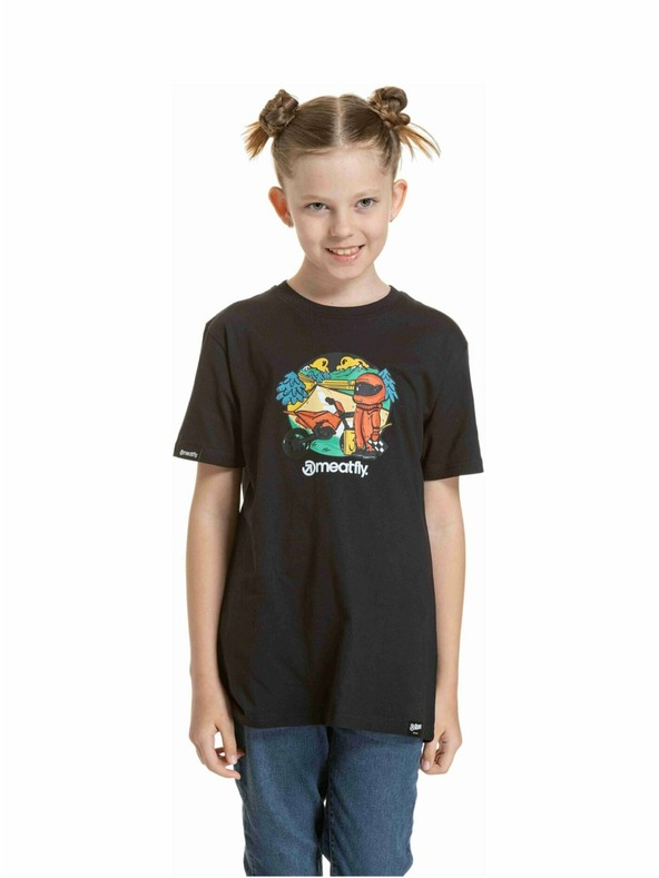 Meatfly Meatfly otroška majica Moto Black | Črna