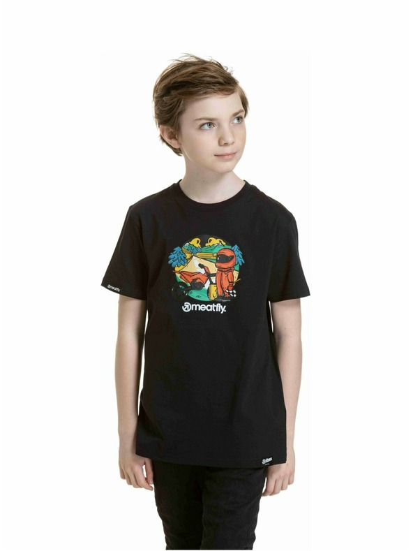 Meatfly Meatfly otroška majica Moto Black | Črna