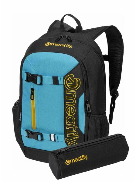Meatfly Meatfly nahrbtnik Basejumper Sky Blue / Yellow 22 L + PERESNICA | Volumen 22 L