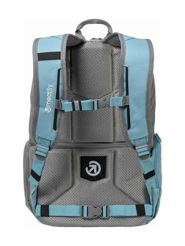 Meatfly Meatfly nahrbtnik Basejumper Grey Heather / Aqua 22 L + PERESNICA | Siva | Volumen 22 L