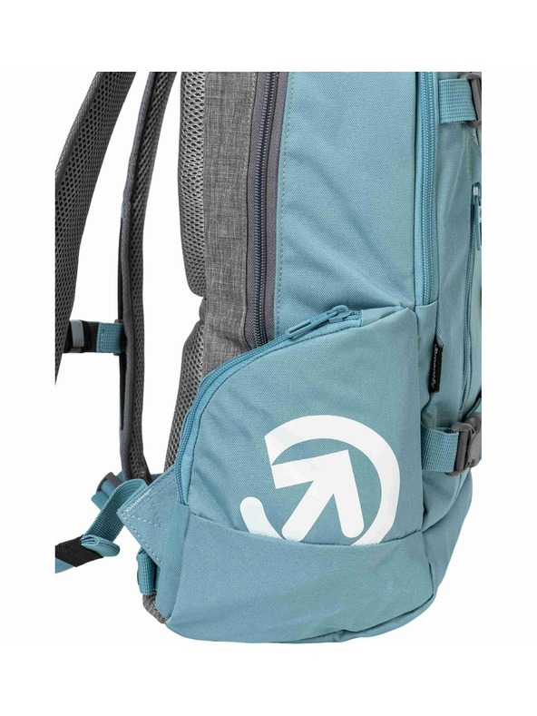 Meatfly Meatfly nahrbtnik Basejumper Grey Heather / Aqua 22 L + PERESNICA | Siva | Volumen 22 L