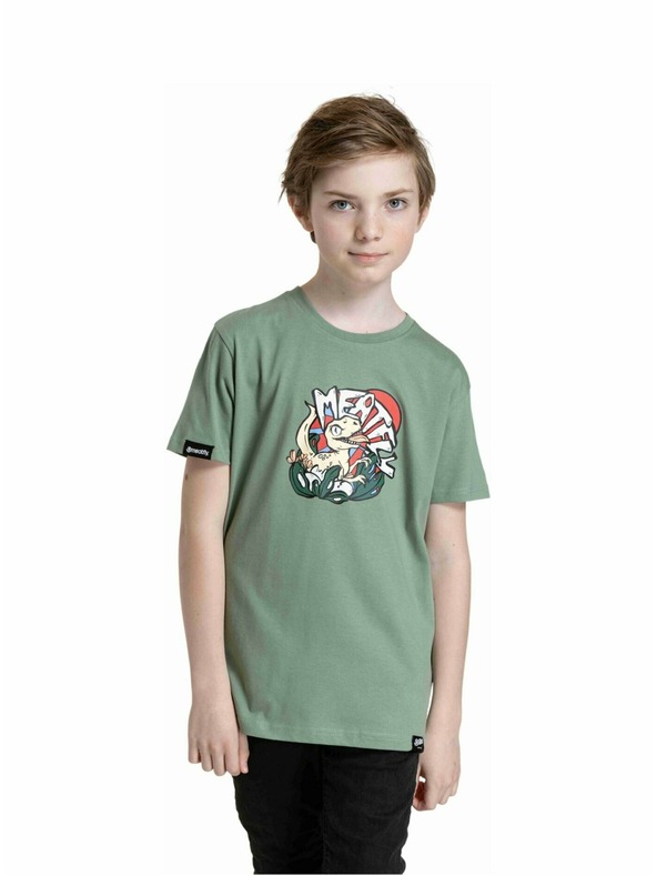 Meatfly Meatfly otroška majica Dino Olive | Zelena