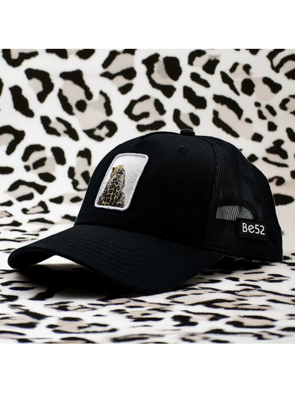 Be52 Be52 Leopard kšiltovka premium črna