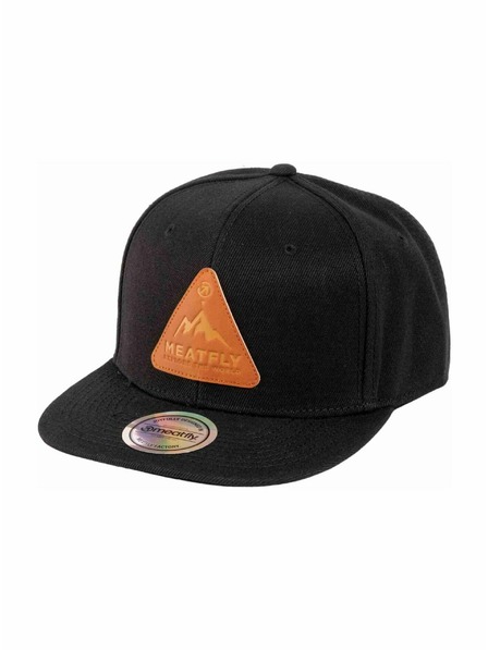 Meatfly Meatfly kšiltovka Hornet Snapback Črna Peak | Črna |