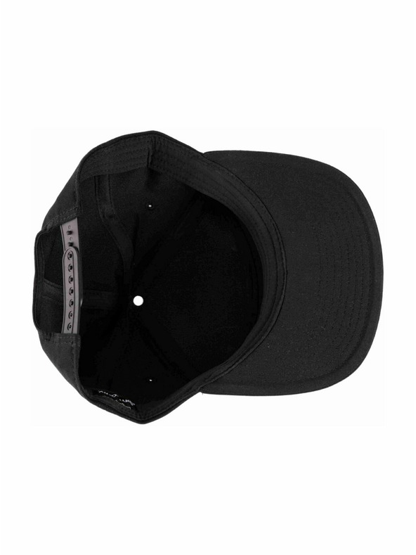 Meatfly Meatfly kšiltovka Creeper 6 Panel Snapback Black / White Logo | Črna | Velikost