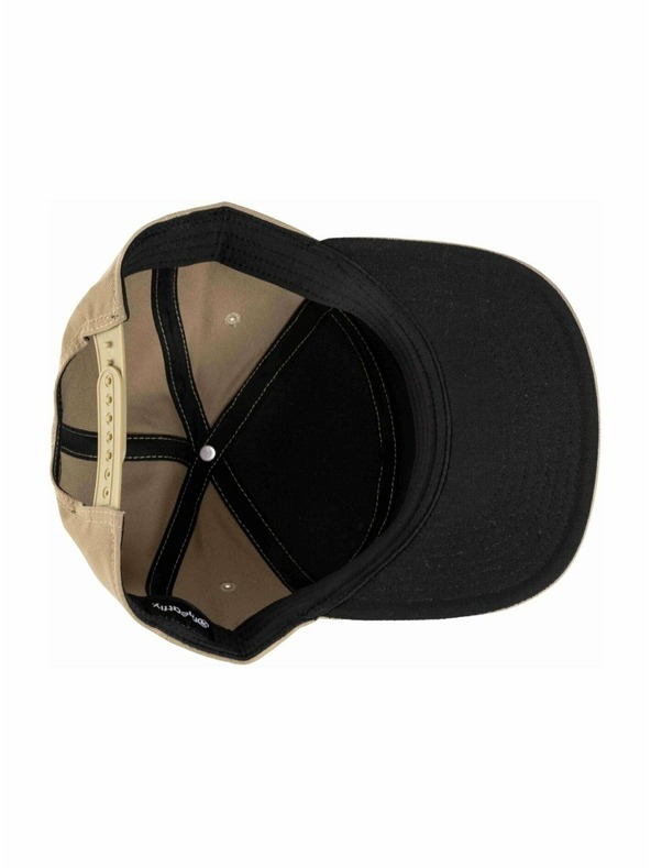 Meatfly Meatfly kšiltovka Creeper 6 Panel Snapback Olive / Black Logo | Črna | Velikost