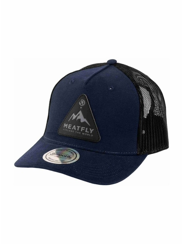Meatfly Meatfly kšiltovka Hawkye Trucker Navy Blue Peak | Modra |