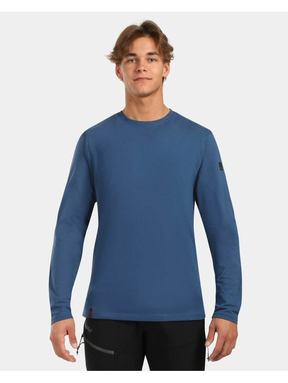 Kilpi Moška bombažna majica z dolgimi rokavi Kilpi PROMOX-M Temno modra