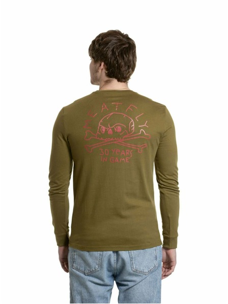 Meatfly Meatfly moška majica z dolgimi rokavi Judgement 30 Khaki Green