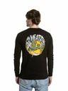 Meatfly Meatfly moška majica z dolgimi rokavi Julien Black Skeleton