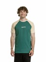 Meatfly Meatfly moška majica Ozzy Raglan Forest Green / Sand