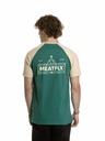 Meatfly Meatfly moška majica Ozzy Raglan Forest Green / Sand