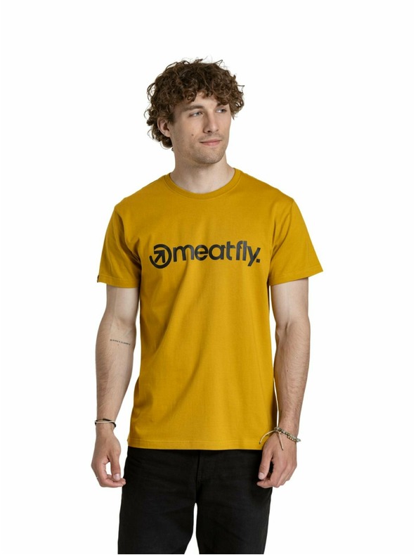 Meatfly Meatfly moška majica MF Logo Mustard