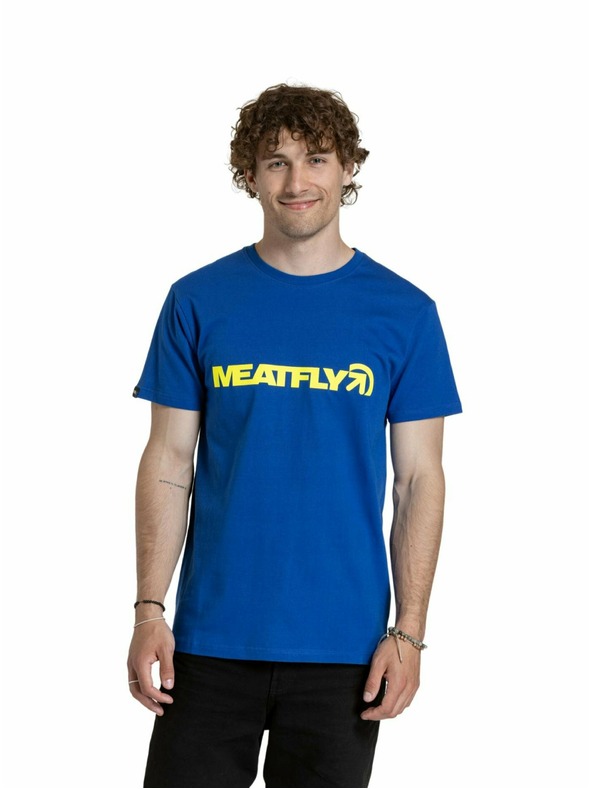 Meatfly Meatfly moška majica Logex Kraljevsko modra