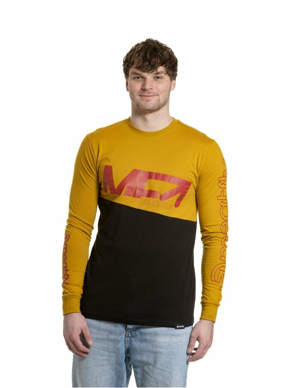 Meatfly Meatfly moška majica z dolgimi rokavi Judgement Racing Gorčica