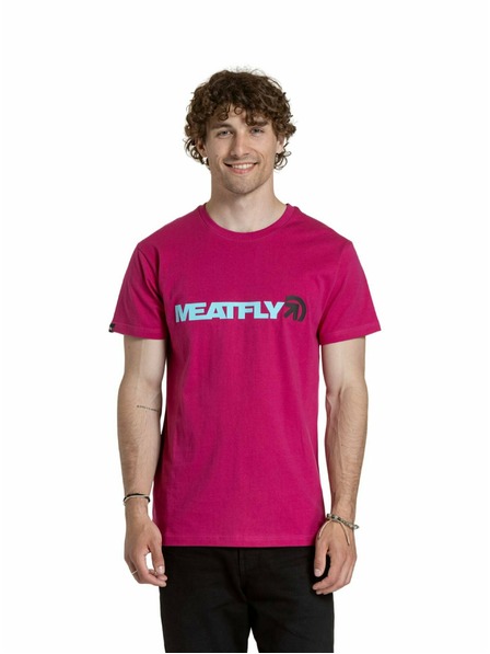 Meatfly Meatfly moška majica Logex Temno vijolična