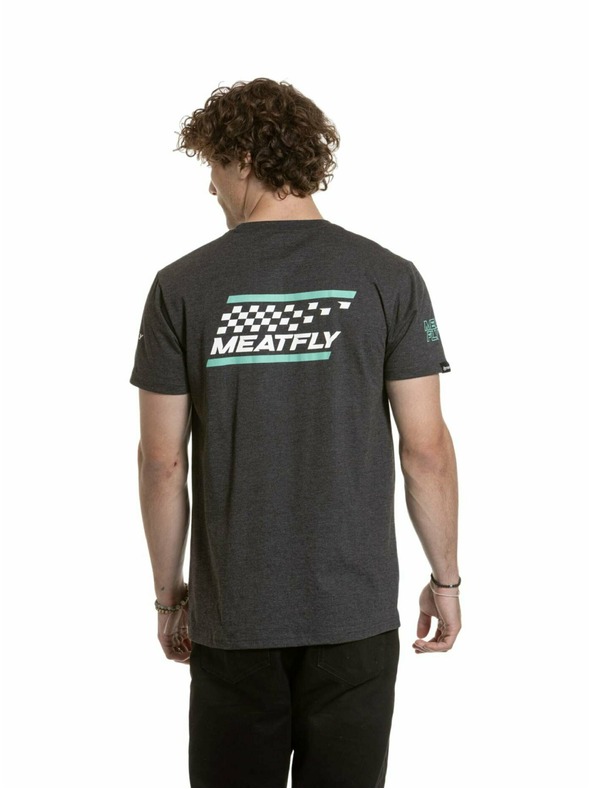 Meatfly Meatfly moška majica Furious Charcoal Heather | Siva
