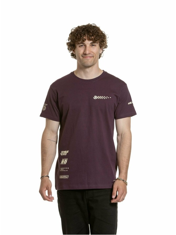 Meatfly Meatfly moška majica Furious Blackberry | Rdeča