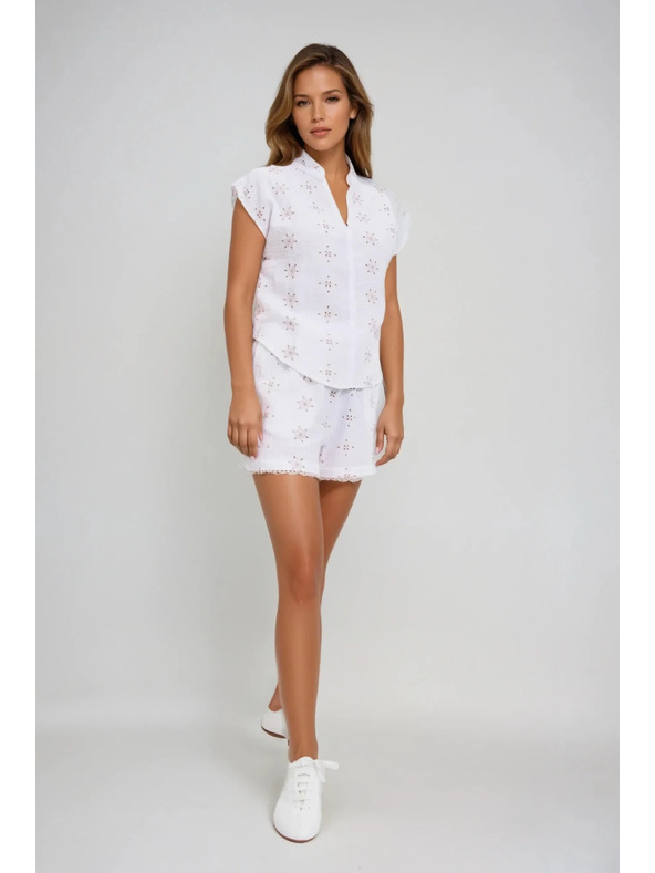 Moodo Ženske kratke hlače Moodo - bele