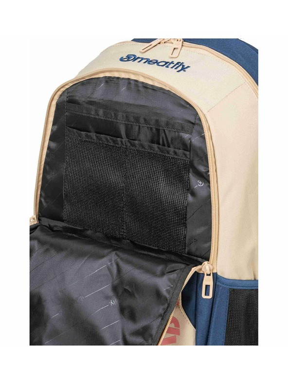 Meatfly Nahrbtnik Meatfly Basejumper Beige / Sea 22 L + PERESNICA | Peščena | Prostornina 22 L