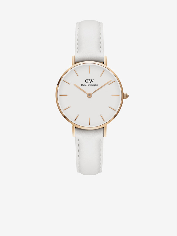 Daniel Wellington Bele ženske usnjene ure Daniel Wellington Petite