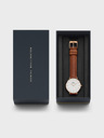 Daniel Wellington Rjave ženske ure z usnjerim pasom Daniel Wellington Petite Durham