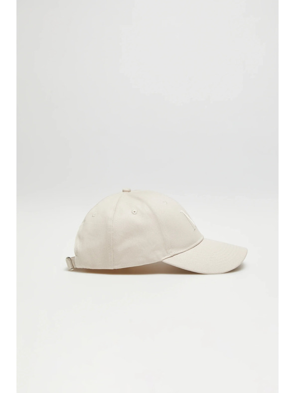 Moodo Kremna bombažna kapa s šiltom