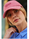 Moodo Roza bombažna kapa s šiltom