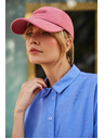 Moodo Roza bombažna kapa s šiltom