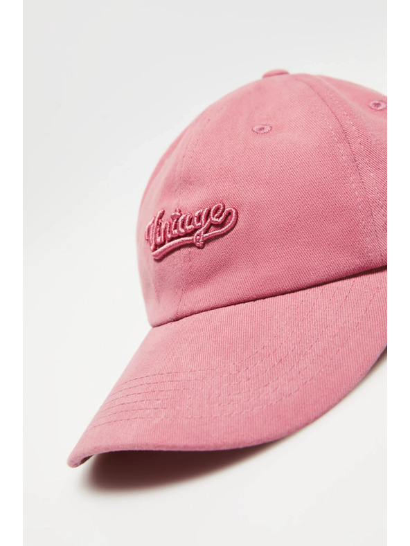 Moodo Roza bombažna kapa s šiltom
