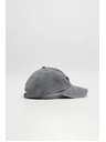 Moodo Siva bombažna kapa s šiltom