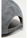 Moodo Siva bombažna kapa s šiltom