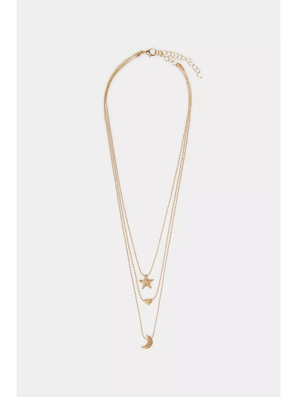 Moodo Zlata trojna ogrlica Moodo