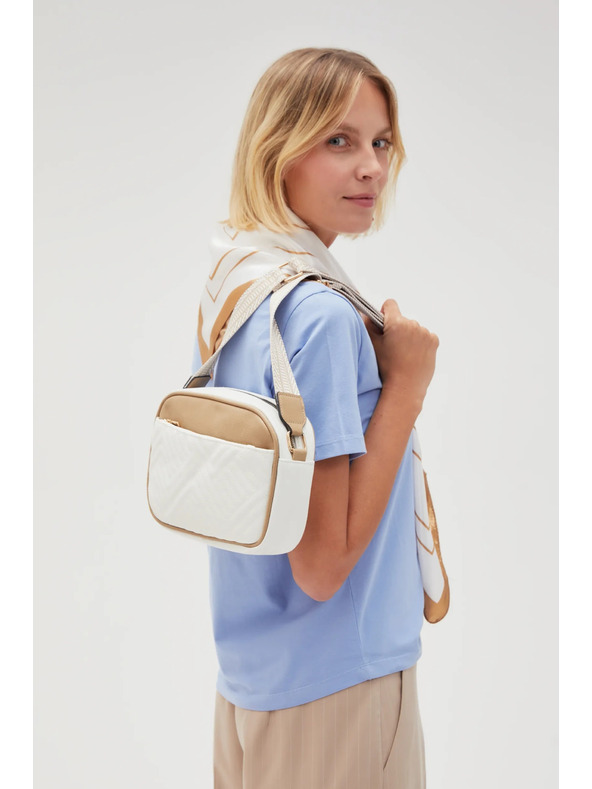 Moodo Bež-bela torbica