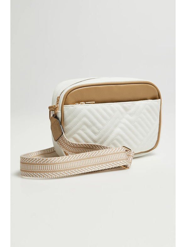 Moodo Bež-bela torbica