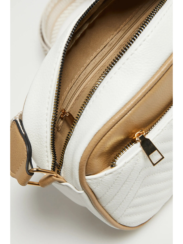 Moodo Bež-bela torbica