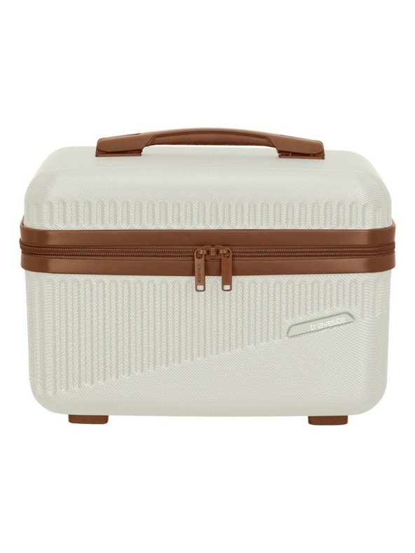 Travelite Kozmetična torbica Travelite Bali Beautycase White/cognac