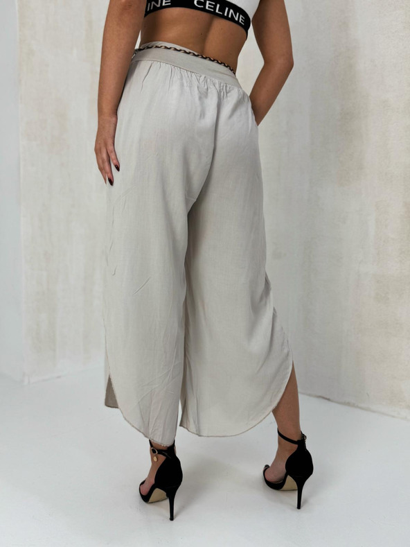 Edoti Ženske hlače culotte - bež EDOTI