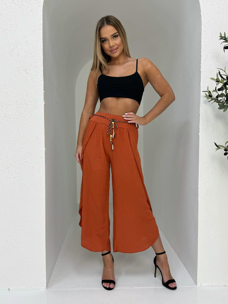 Edoti Ženske hlače culotte - oranžne EDOTI