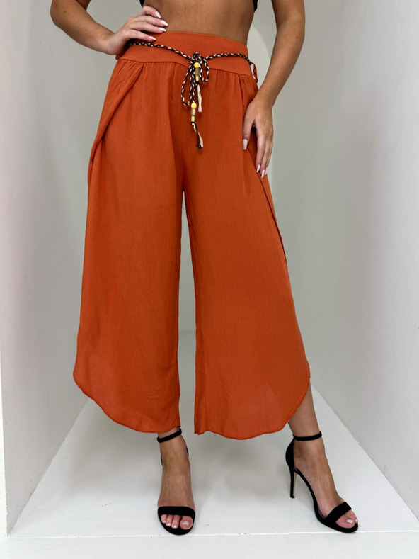 Edoti Ženske hlače culotte - oranžne EDOTI