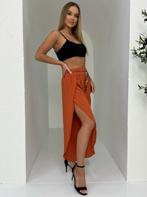 Edoti Ženske hlače culotte - oranžne EDOTI