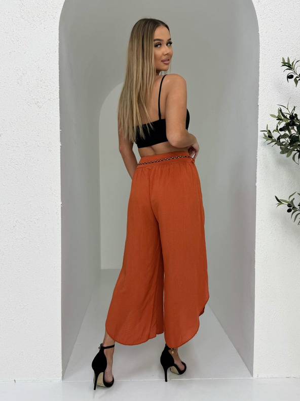 Edoti Ženske hlače culotte - oranžne EDOTI