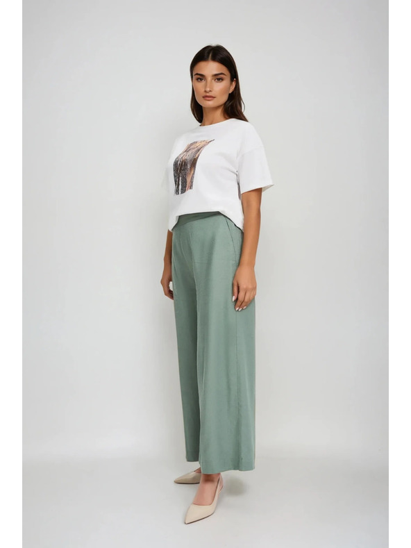 Moodo Ženske hlače Moodo - zelene