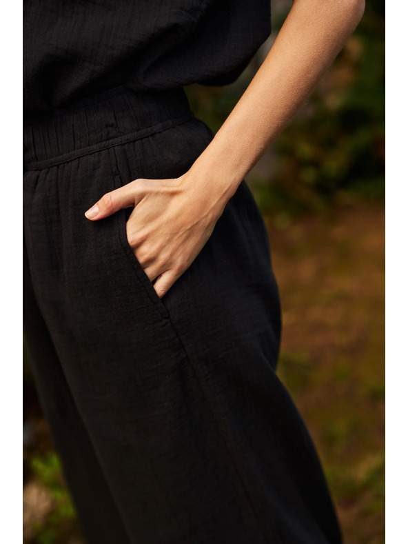 Moodo Ženske hlače Moodo - črne